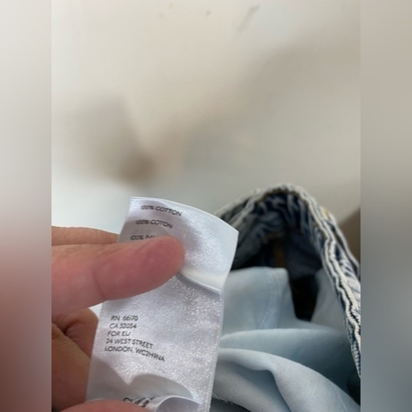 Free People‎ We The Free My Own Lane Ripped Straight Leg Jeans Size 25. - Picture 5 of 6